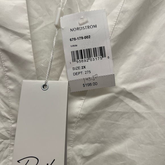 NWT XXL white dress with tie waist. - Picture 4 of 5